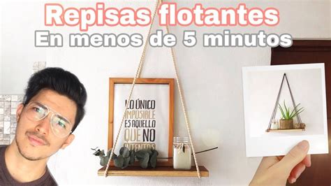 Como Hacer Repisas Flotantes Con MADERA Y CUAERDAS DIY Paso A Paso MUY