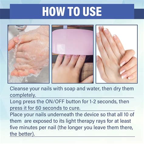 NailPro Nail Fungus LED Light Therapy Device Nail Fungus Laser Nail