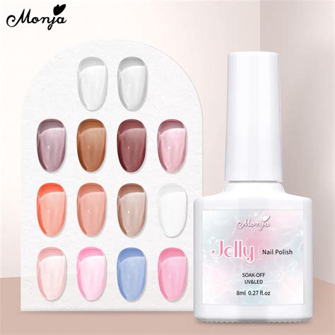 Gel sơn móng tay Monja màu hồng nude mờ 8ml Shopee Việt Nam
