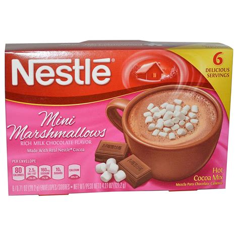 Amazon Nestle Hot Cocoa Mix Mini Marshmallows Rich Milk Chocolate Flavor 6 Envelopes 0