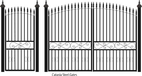 Ornate Metal Gate Decorative Wrought Iron Entrance Luxury Driveway