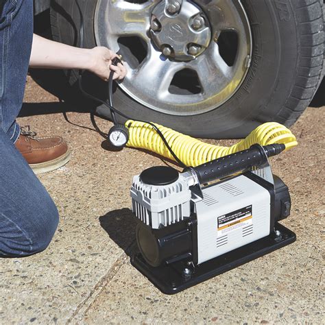 Klutch 12 Volt Heavy Duty Portable Tire Inflator 150 Max Psi 5 Cfm