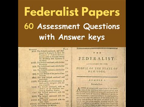Federalist Papers 60 Assessment Questions With Answers Quiz Test