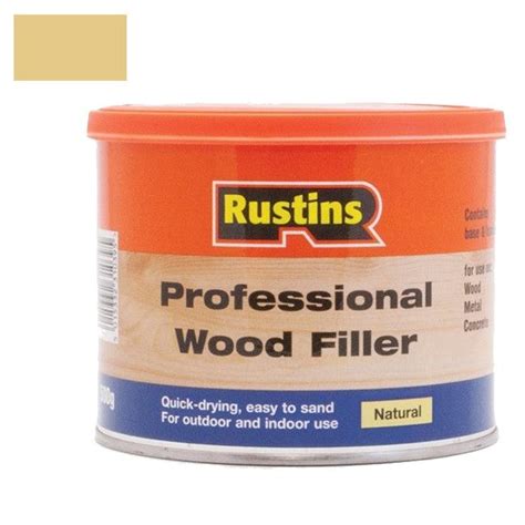 Rustins Professional Wood Filler Wype Niacz Szpachla Do Drewna Natural