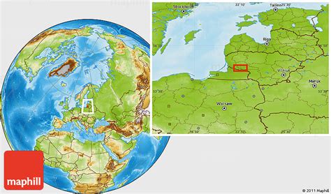 physical location map sovetsk