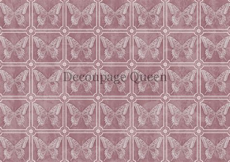 Decoupage Queen Dainty And The Queen Butterfly Tiles Rice Paper