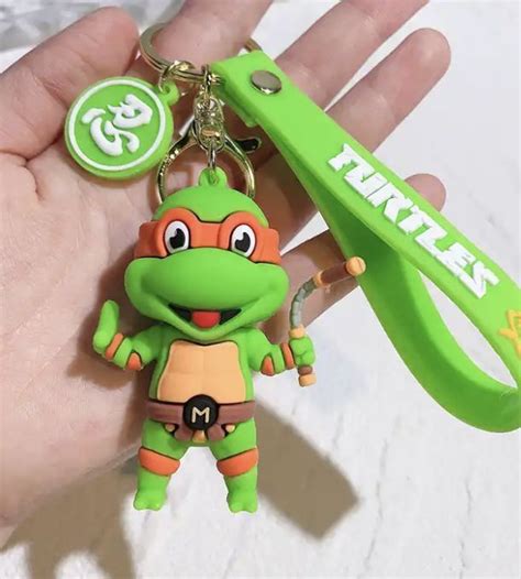Брелок Черепашка ниндзя (Микеланджело), оранжевый - купить с доставкой ...