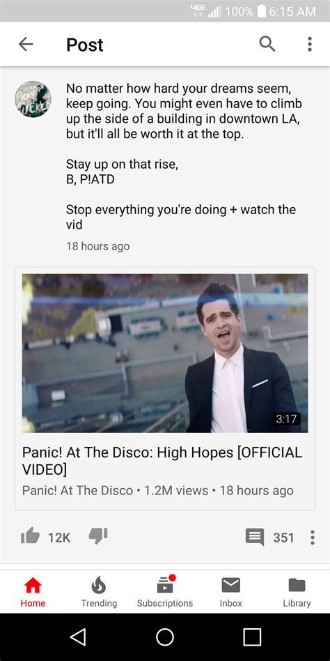 Brendon Urie unknowingly inspired me that I can make it to the