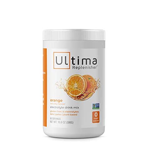 New Ultima Hydrating Electrolyte Powder, Orange, 90 Servings ~ Duvri