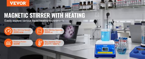 Vevor Magnetic Stirrer Hot Plate Max F C Rpm Hot Plate