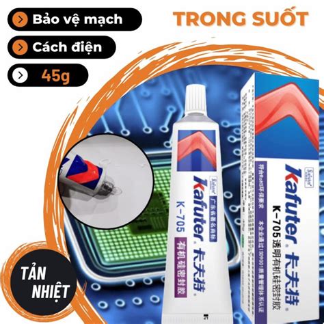 Keo Tản Nhiệt Kafuter K-705 Trong Suốt ,Keo Silicone Đổ Mạch 45g ...