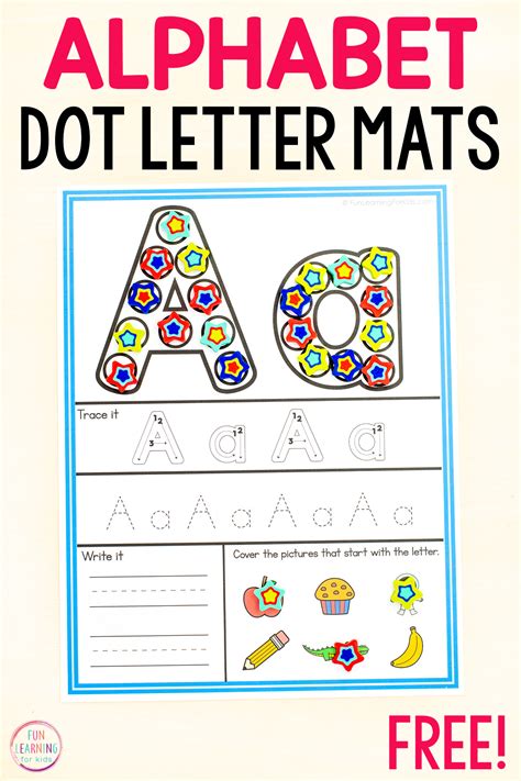 Dot Letter Alphabet Mats Free Printable Audit Student