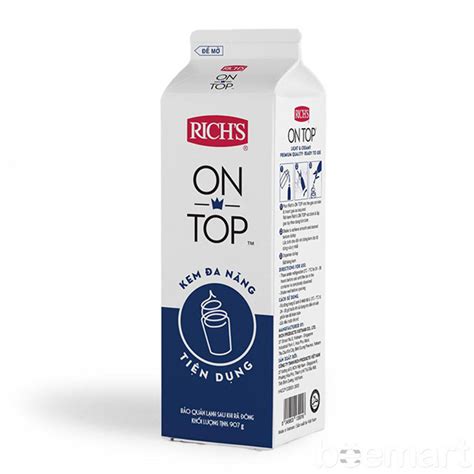 Kem Topping Rich s Ice Hot OnTop hộp 907g Vua Pha Chế