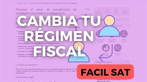 Aumento y disminución de obligaciones SAT actualización de