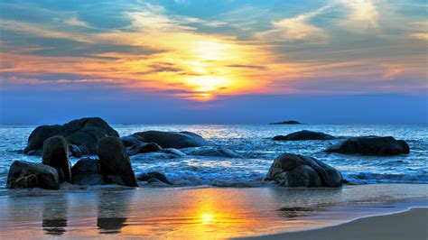 sea  pacific ocean  beaches   world shore stones