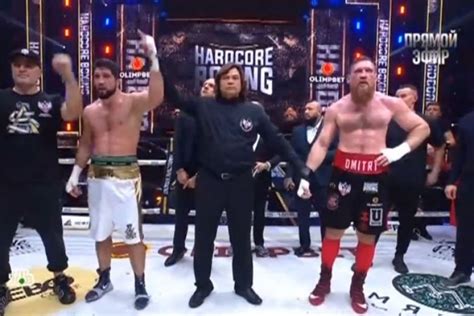 Видео боя Дмитрий Кудряшов Сослан Асбаров Hardcore Boxing Fightnews