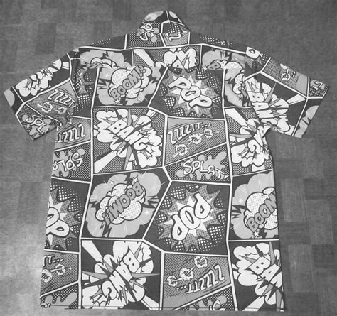 Oh Snap! Drill Clothing Co Comic Pop Art Button-Front… - Gem