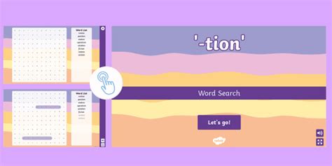 Tion Interactive Word Search Professor Feito Twinkl