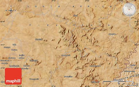 Satellite Map Of Clocolan