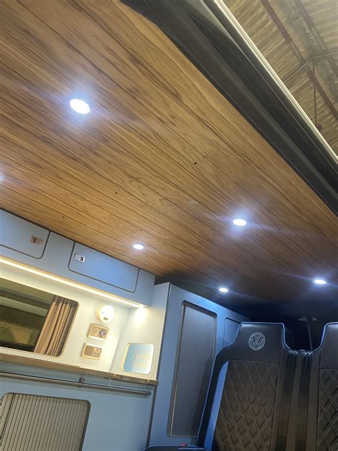 Real Oak Camper Van Roof Headliners Coolwhip Campervan Conversions