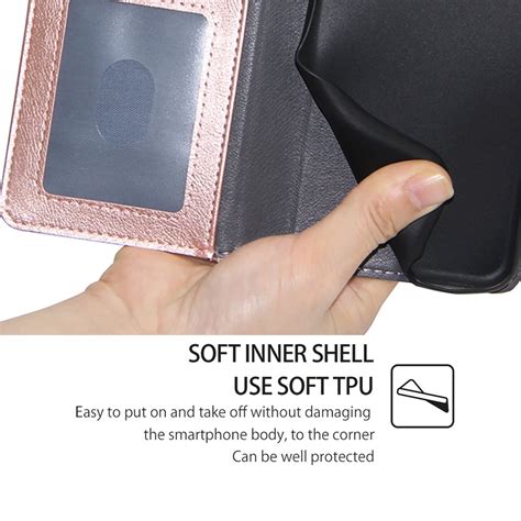 For Infinix Hot I Zipper Bag Leather Phone Case Rose Gold Alexnld