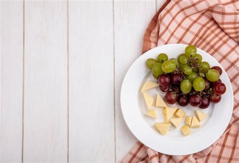 Premium Photo Directly Above Shot Of Fruits In Bowl On Table