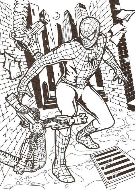 Spiderman Colorear 3 Spider Man