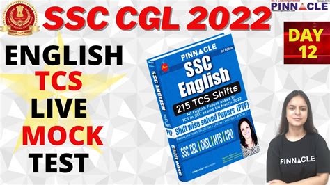 SSC CGL 2022 TCS MOCK TEST ENGLISH PINNACLE 215 TCS SHIFTWISE