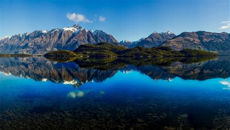 4K Lake Water Sky Landscape Trey Ratcliff Snow New Zealand