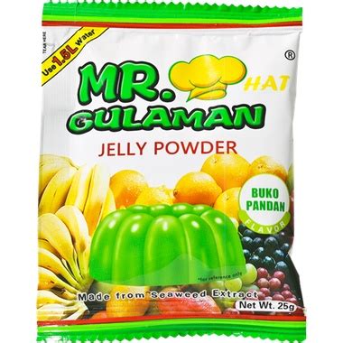 Mr Hat Gulaman Flavored Gelatin Buko Pandan G Shopee Philippines