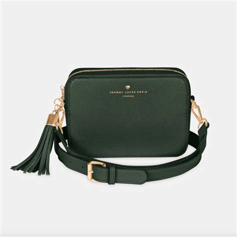 Johnny Loves Rosie Carrie Crossbody Bag Emerald Green Carl Russell