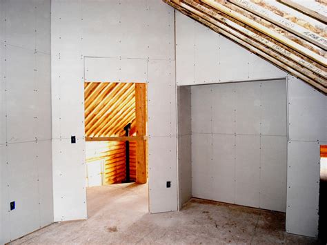 River Run Cabin, Cuchara, Colorado: Sheetrock installation