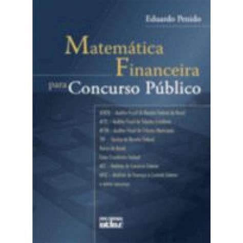 Matematica Financeira Para Concurso Publico Em Promo O Na Americanas