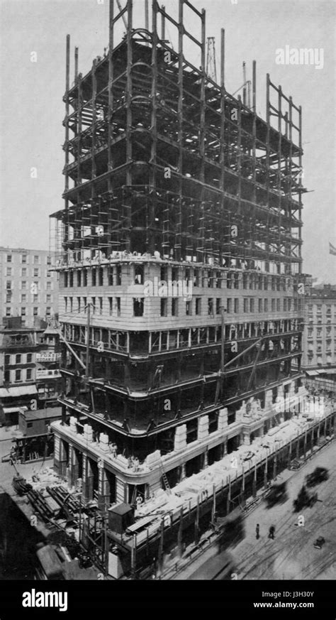 Framework Of Flatiron Building Stock Photo Alamy