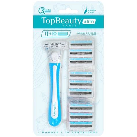 Бритва женская TOPBEAUTY Paris Slim, с 10 сменными кассетами — купить в ...