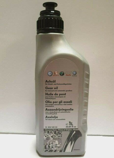 Genuine Audi VW Axle Differential Oil 1 Litre G052145S2 for sale online ...