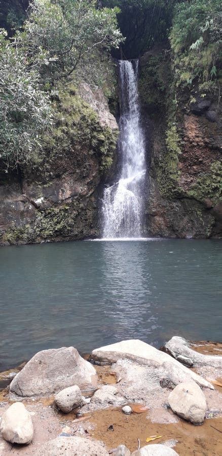Waterfall Turning Into A Lake Stock Image Image Of Lake Destination