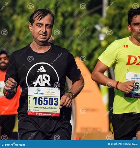 New Delhi India October Vedanta Delhi Half Marathon Race