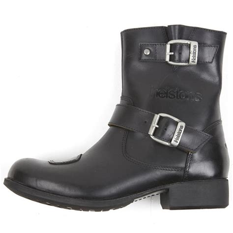 Bottes Moto Femme Helstons Grace Cuir Noir Chaussures Motardes