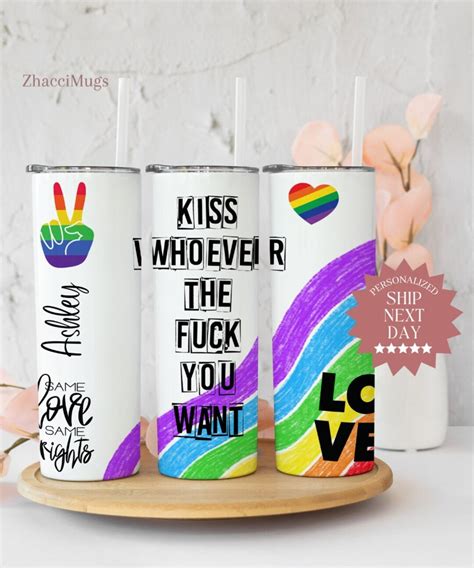 Personalized Lgbtq Tumblers Gay Pride Tumbler Custom Tumbler For Lgbtq Pride Parade Custom