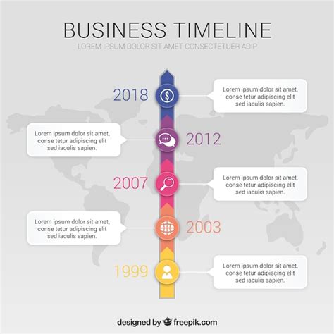 Free Vector | Modern business timeline template