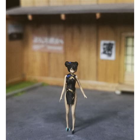 Jual Miniatur Figure 1 64 Wanita Cheongsam Diorama Hot Wheels Kisaki Blue 2 Unpainted Shopee