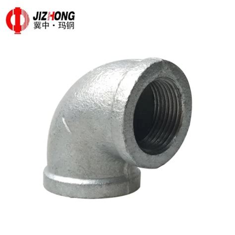 Heavy Weight Hot Dipped Galvanized Malleable Iron Pipe Fittings Rjs Brand Npt Bspt Din Elbow