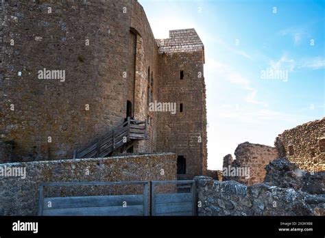 Ruins Of The Medieval Castle Of Quéribus In The Cathar Region Of