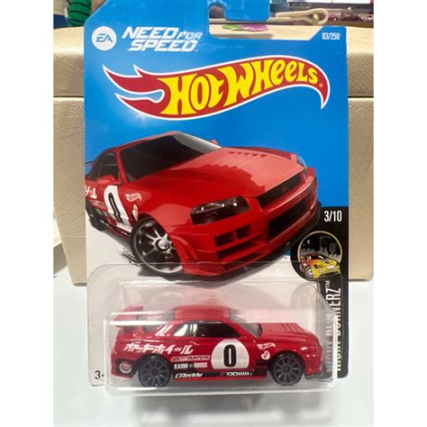 Hot wheels 風火輪日產天際線東瀛戰神 Nissan Skyline GT R R BCNR 蝦皮購物