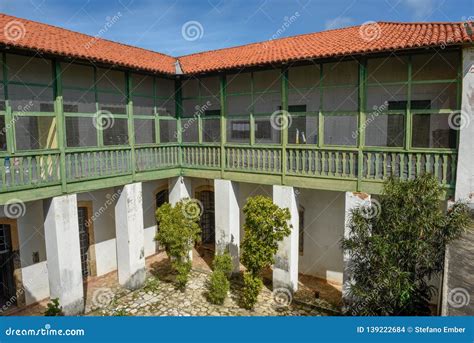 Traditional Portuguese Colonial Architecture in Alcantara, Brazil Stock ...