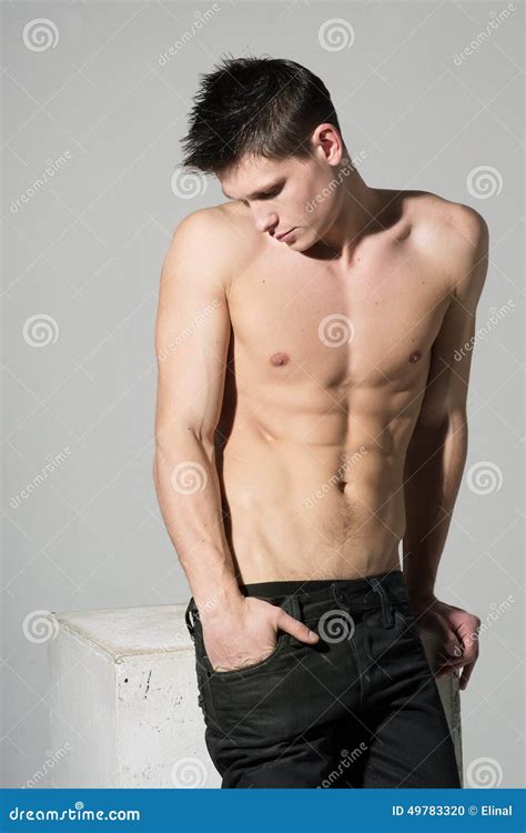 Attractive Athletic Man Naked Torso Stock Photo Image Of Model Healthy