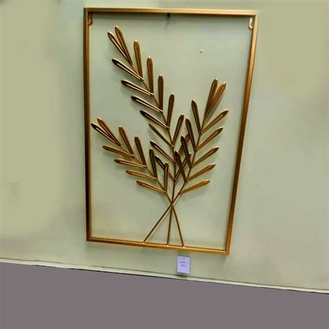 Golden Rectangular Iron Wall Art Size 15x30 Inch Wxh At Rs 1800 In