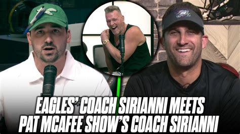 Eagles Coach Sirianni Responds To Pat Mcafee Show S Impression Of Him By Ty Schmit Youtube