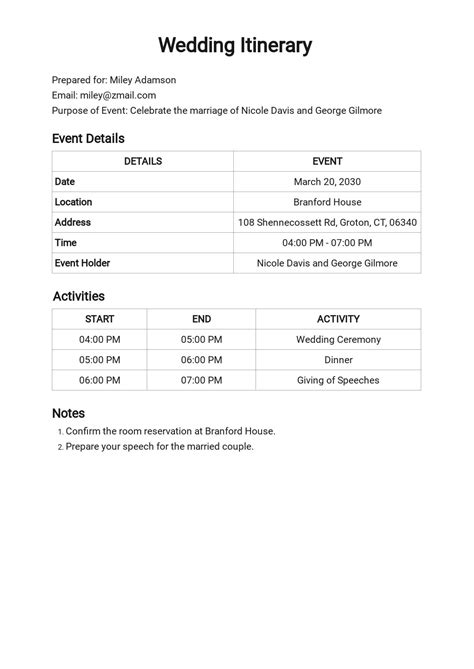 FREE Itinerary Templates in Microsoft Word (DOC) | Template.net